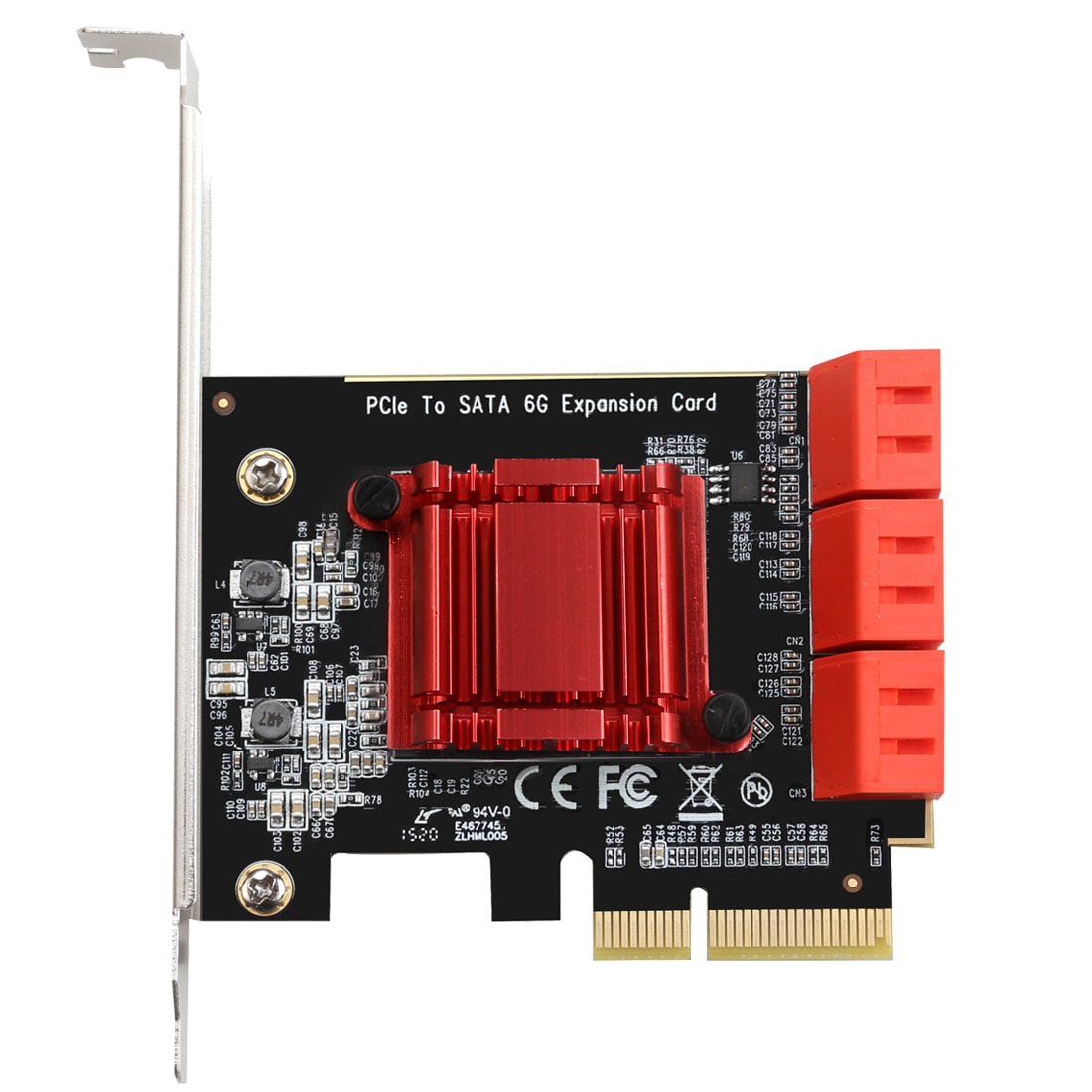 PCI-E PCIE Ȯ ī, SATA Ʈѷ, SATA Ƽö̾, HDD SSD ASMedia ASM1166 Ĩ, 6 Ʈ, SATA 3 PCI ͽ, 6Gbps